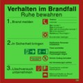 BGV A8: Verhalten im Brandfall