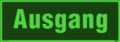 KNS Textschild, Ausgang