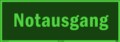 KNS Textschild, Notausgang