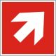 ISO 7010 E 005: Richtungsangabe aufwärts/abwärts