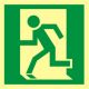BGV A8 E 09: Rettungsweg links