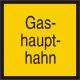 Textschild, Gashaupthahn